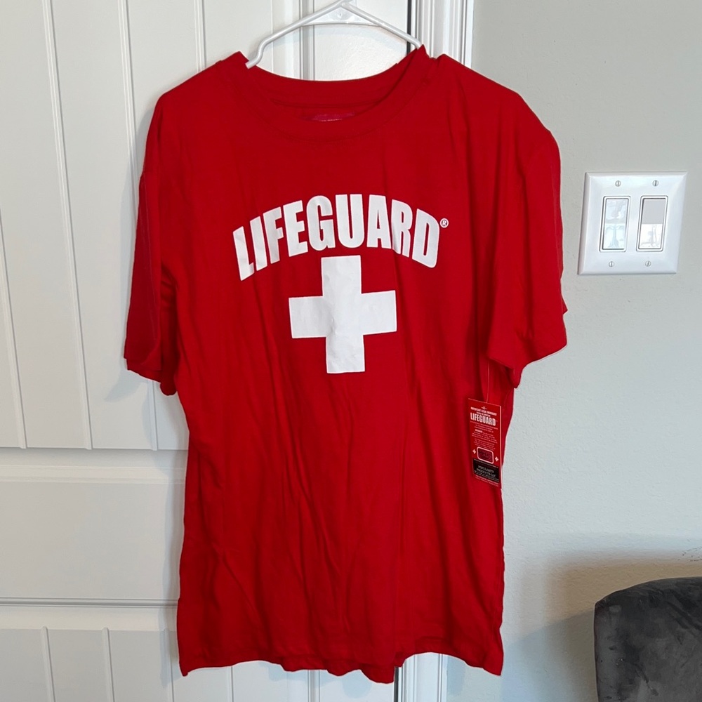 Lifeguard Red Graphic Short Sleeve Tee - Picture 2 of 7